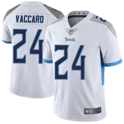 Tennessee Titans Limited White Men Kenny Vaccaro Road Jersey NFL Football #24 Vapor Untouchable->tennessee titans->NFL Jersey